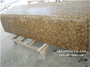 Giallo Fiorito Yellow Granite Kitchen Countertops,Giallo Fiorito Kitchen Countertop