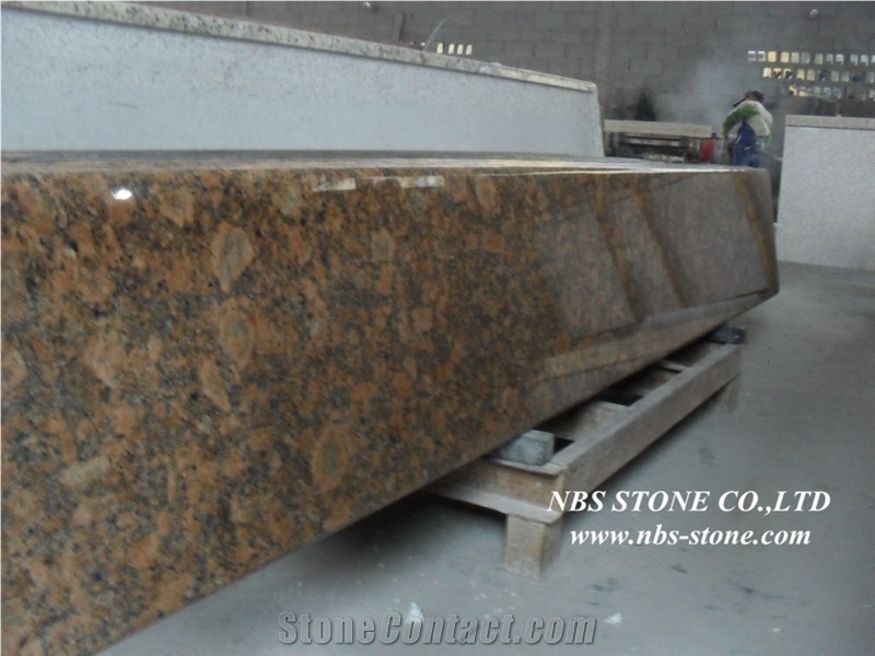 Giallo Fiorito Yellow Granite Kitchen Countertops,Giallo Fiorito Kitchen Countertop