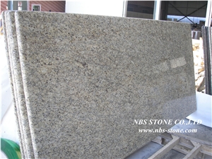 Giallo Real Cecilia Granite Kitchen Countertops,Yellow Granite Kitchen Countertops,Kitchen Desk Tops