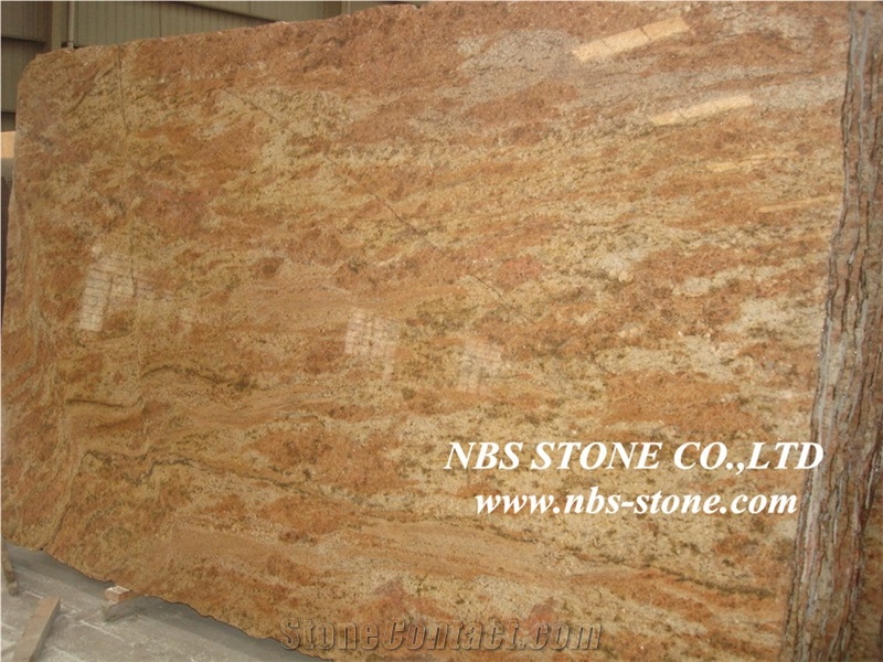 Golden Rose Wood Granite Tiles and Slabs,Granite Floor Covering