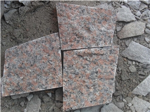 Granite Flagstone,Red Flagstone,G562 Flagstone Tiles &Slabs