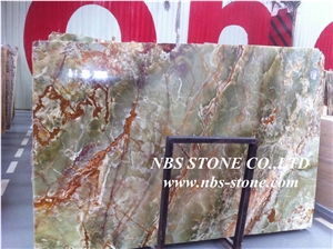 Green Onyx Tiles & Slabs,Green Jade Stone Flooring Slabs/Tiles