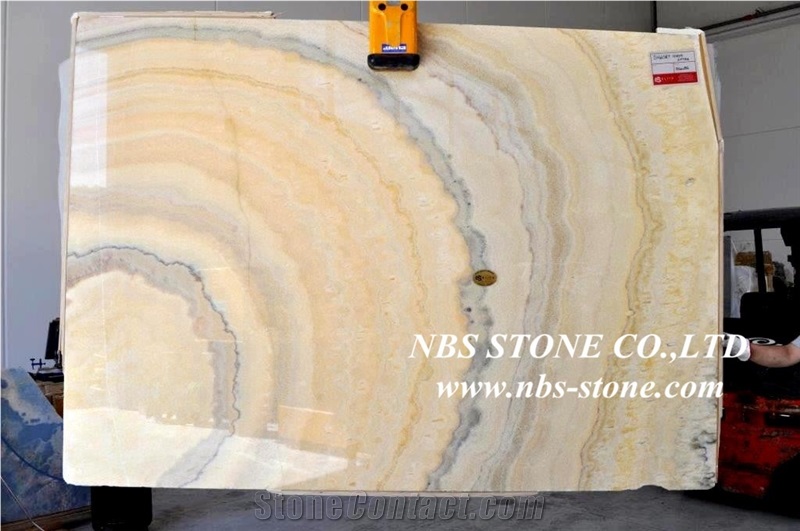 Jade Golden Sunshine Onyx Slabs & Tiles