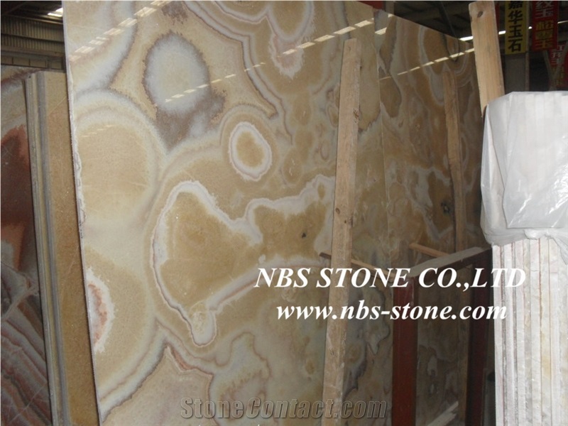 Jade Golden Sunshine Onyx Slabs & Tiles