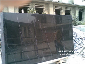Lauren Black Marble Slabs & Tiles,Italy Black Marble