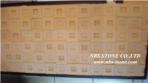 Marble Relief,Yellow Sandstone Wall Relief