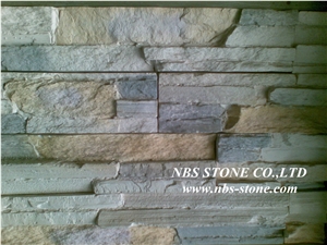 Natural High Quality China Multicolor Slate Cultured Stone,Wall Cladding Stone