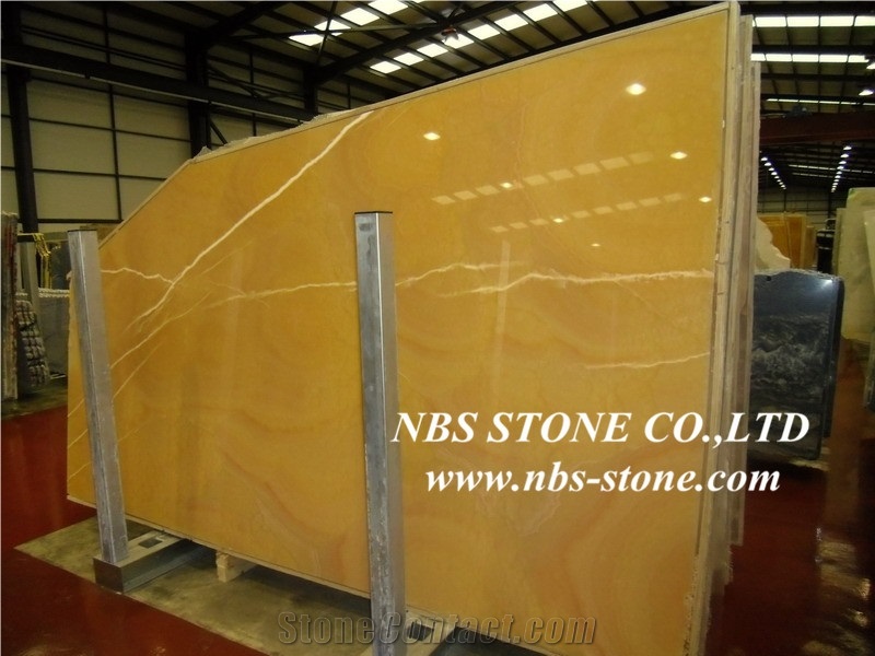 Orange Onyx Slabs & Tiles, Iran Yellow Onyx
