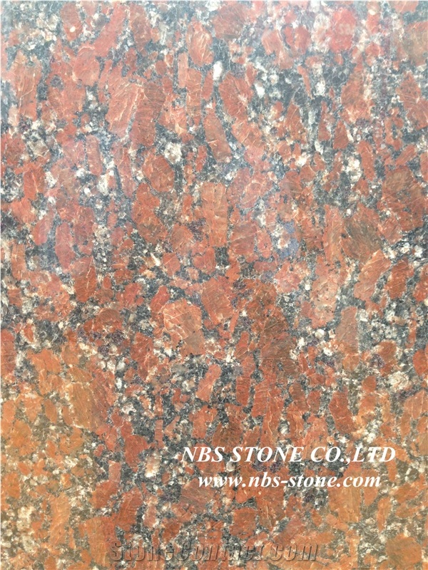 Rosso Santiago Granite Slabs & Tiles, Ukraine Red Granite