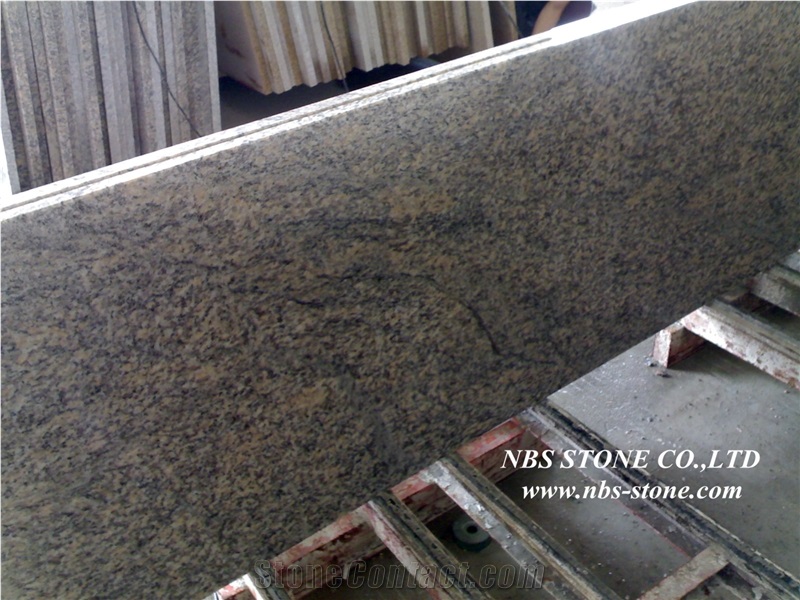 Tiger Skin Rust Granite Countertops,Tiger Skin Yellow Granite Kitchen Countertop,Kitchen Worktop