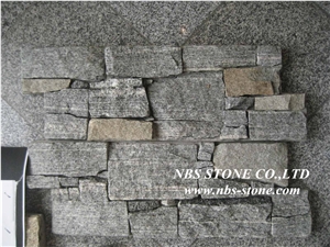 Yellow Rusty Slate Stacked Clutured Stone for Walling, Yellow Granite Cultured Stone