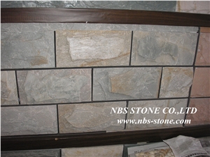 Yellow Slate Mushroom Stone Walling Cladding
