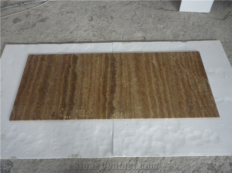 Beige Travertine Blocks, Airon Travertine Greece Blocks