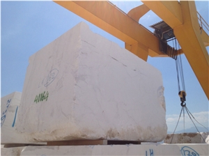 Volakas Imperial White Marble Block, Greece White Marble