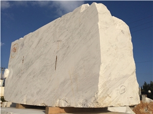 Volakas Imperial White Marble Block, Greece White Marble