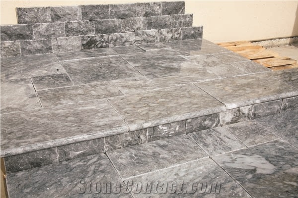 Tiger Skin Marble Tumbled Pattern, Tiles, blue marble tiles & slabs,  flooring tiles 