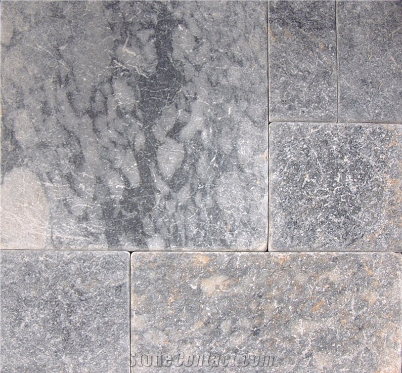 Tiger Skin Marble Tumbled Pattern, Tiles, blue marble tiles & slabs,  flooring tiles 