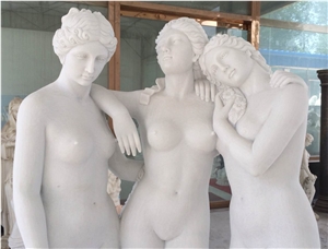 Chinese White Marble Human Sculptures/Human Sculptures/Marble Sculptures
