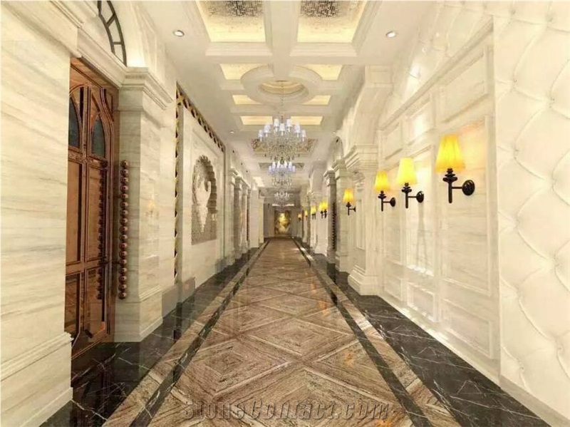 Fantasy Brown Marble Slabs Tiles Polished,Machine Cutting Panel for Floor Covering Panel