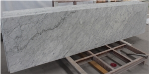 Bianco Carrara Marble Kitchen Counterop,Italy White Marble Bar Top,Carrara White Marble Kitchen Island Top