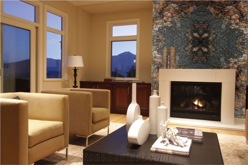 Fusion Quartzite Fireplace Cover,Brazil Quartzite Work Top,Fushion Quartzite Fireplace Design
