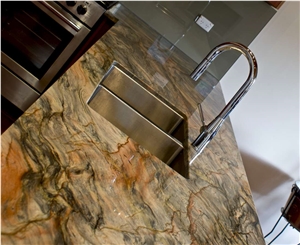 Fusion Quartzite Kitchen Countertop,Brazil Quartzite Work Top,Fushion Quartzite Countertop