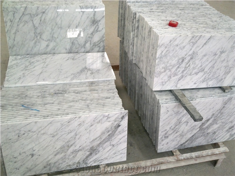 Bianco Carrara Venato Italy White Marble Machine Cutting Tiles,Polishing Slabs for Interior Walling Panel,Floor Covering Hotel Lobby