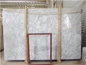 Bianco Carrara Venato Italy White Marble Machine Cutting Tiles,Polishing Slabs for Interior Walling Panel,Floor Covering Hotel Lobby