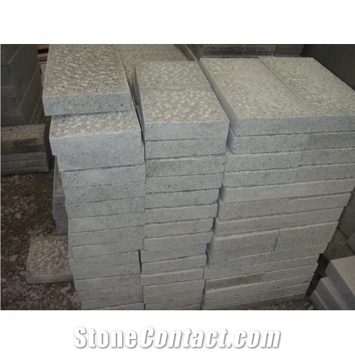 Chinese Grey G603 Granite Kerbstones,Flamed Stone Pavers
