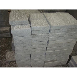 Chinese Grey G603 Granite Kerbstones,Flamed Stone Pavers