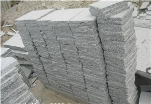 Chinese Grey G603 Granite Kerbstones,Flamed Stone Pavers
