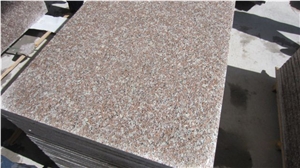 China Cheap Granite G687 Peach Red,Cherry Pink,Cherry Brown,Polished Granite Long Slabs,60cm/70cm/80cm Height,Length 240cm up