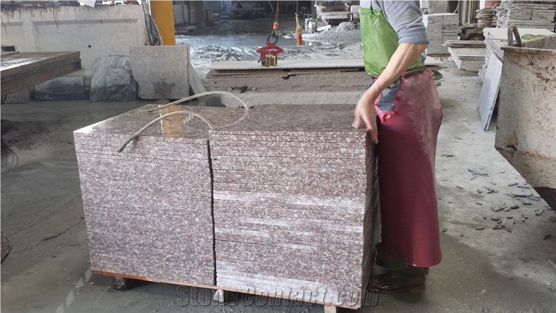 China Cheap Red Granite G664,Luo Yuan Red,Cherry Brown Granite,Polished Granite Tiles