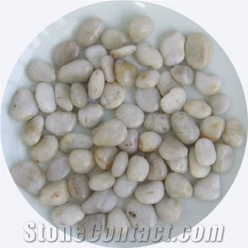 China Multicolor Marble High Polished Flat Pebble River Stone