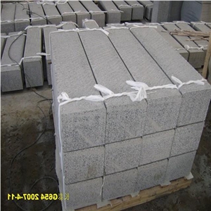 G654 Dark Grey/Padang Dark Granite Flamed, Bush Hammered, Machine Cut Kerbstones, Curbstones for Road