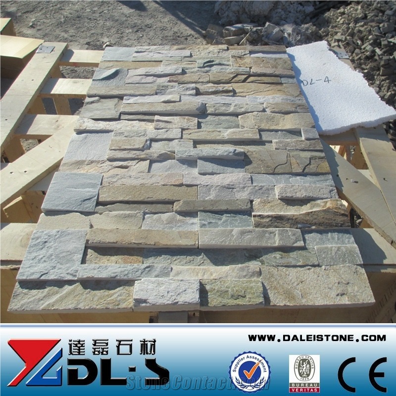 Natural Culture Stone Rusty Slate Stone Wall Cladding for Decoration