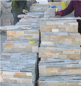 Natural Culture Stone Rusty Slate Stone Wall Cladding for Decoration