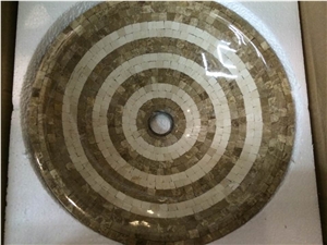 Natural Marble Mosaic Stone Wash Basin Sink,Marble Mosaic Wash Baisn Sink,Mosaic Sink