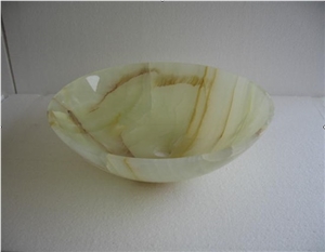Natural Onyx Stone Water Wash Basin Sink,Onyx Basin,Round Basin,Natural Stone Basin