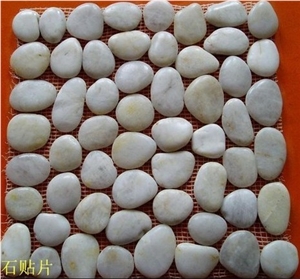 Nets Stick White Pebble Stone,River Pebbles