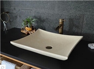 Sunny Yellow Marble Water Wash Basins & Sinks
