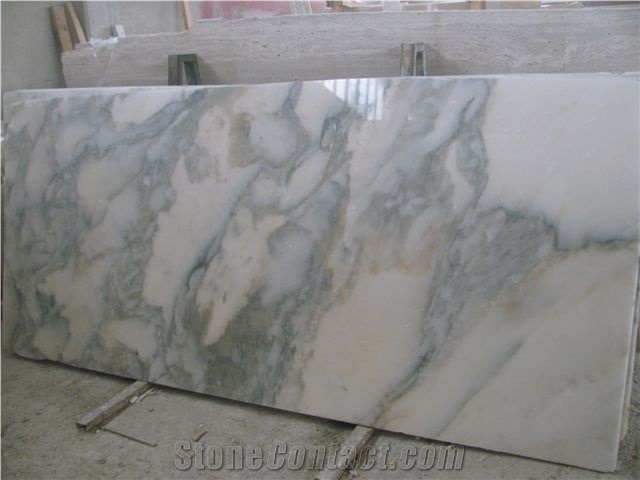 Calacatta Verde Marble Slabs, Turkey White Marble Tiles & Slabs