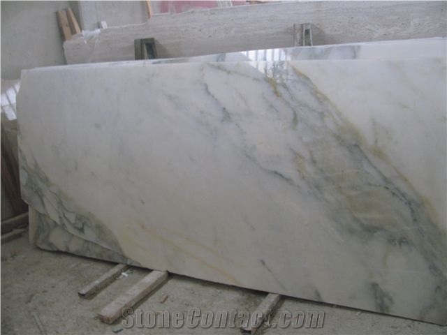 Calacatta Verde Marble Slabs, Turkey White Marble Tiles & Slabs