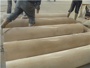 Beige Marble Column,Empty Marble Column,Stone Post