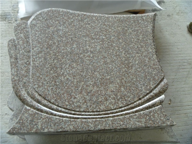 G664 Granite Tombstone&Monument,Chinese Polished Heastone,Western Style Monuments,Double Monuments