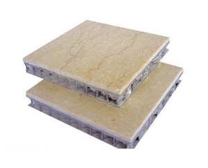 China Beige Manmade Stone Good Quality Hot Sale Honeycomb Backed Stone Panel Composite