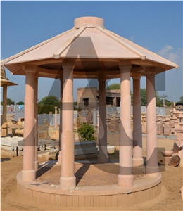 India Beige Sandstone Columns for Gazebo - Garden Pavillion