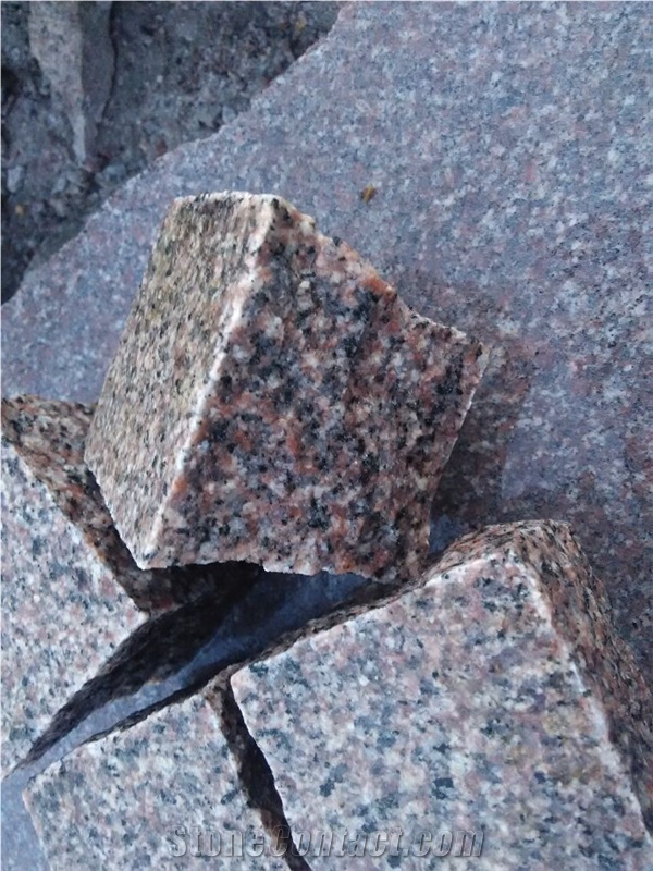 G354 China Red Granite Cube Stone, Paving Stone
