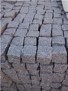 Six Sides Natural Split G354 Granite Cube Stone, China Red Granite Paving Stone