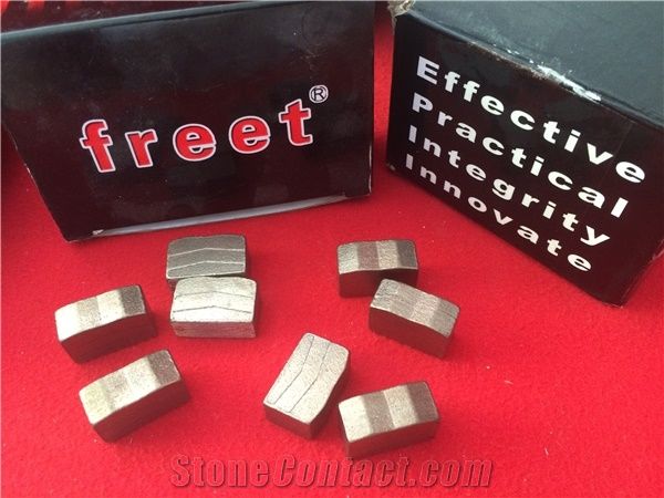 Diamond Segments for Cutting Granite, M Shape, Freet Diamond Segments for 2m Granite Blades